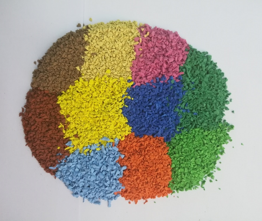 EPDM塑胶地垫材料 彩色艳丽 高质量高环保