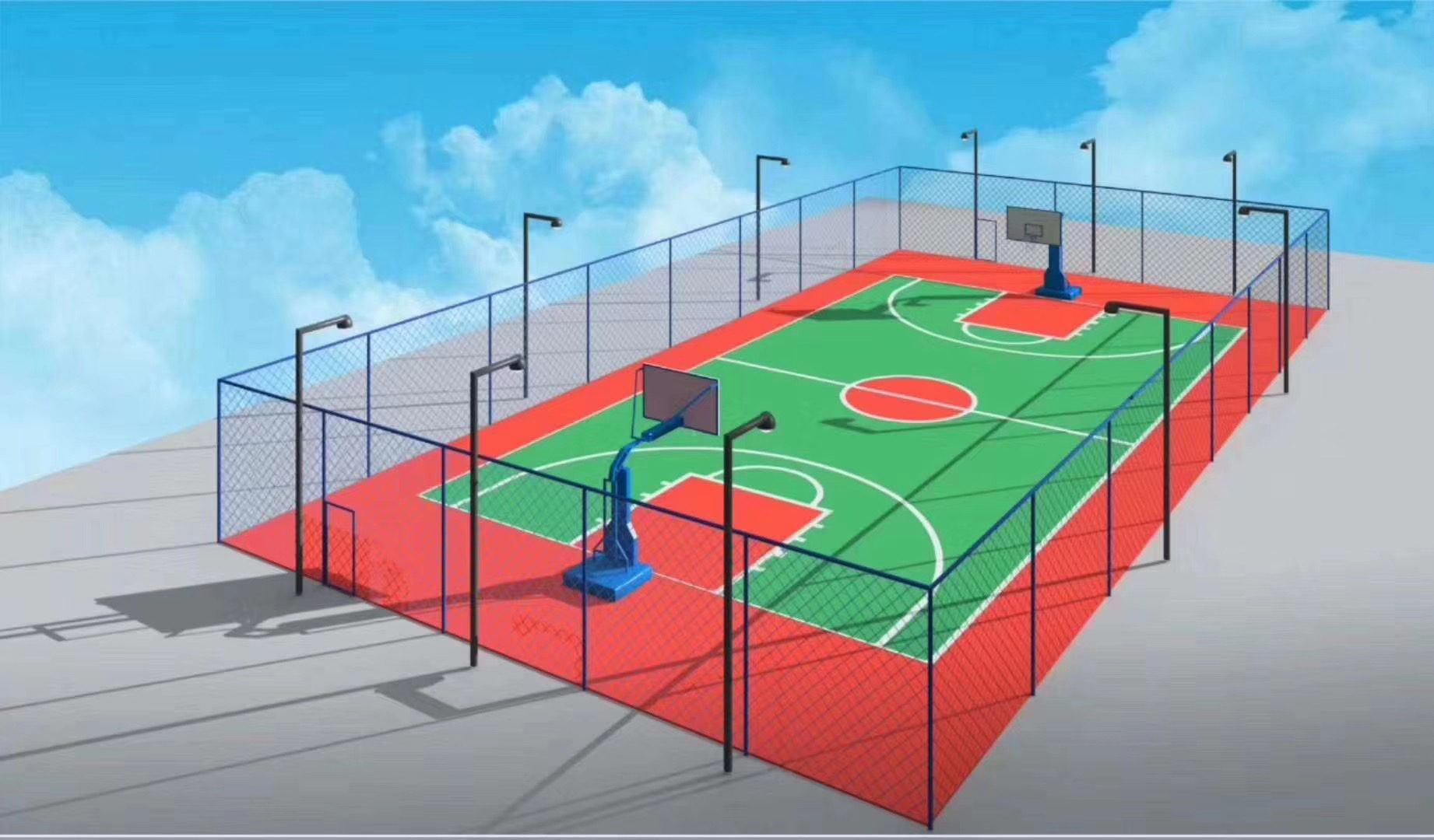 篮球场怎么划线国际标准篮球场规格